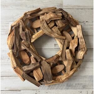 Advent Wreath Wooden Unique candle holder NWOT